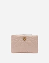 DOLCE & GABBANA QUILTED NAPPA LEATHER DEVOTION CLUTCH