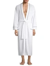 Saks Fifth Avenue Men's Waffle Knit Robe In White