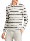 RALPH LAUREN STRIPED COTTON POLO,0400010610848