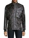 TOMAS MAIER Camo-Print Leather Jacket