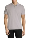 Theory Casual Cotton Polo In Dim White