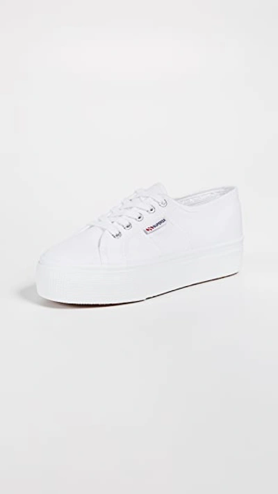 Superga 2790 Acotw Platform Trainers In White