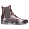 ANTONIO MAURIZI CHELSEA BOOTS TODI CALFSKIN LOGO BROWN