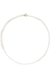 SOPHIE BILLE BRAHE Petite Peggy 14-karat gold pearl necklace