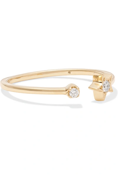 Andrea Fohrman Star 18-karat Gold Diamond Ring