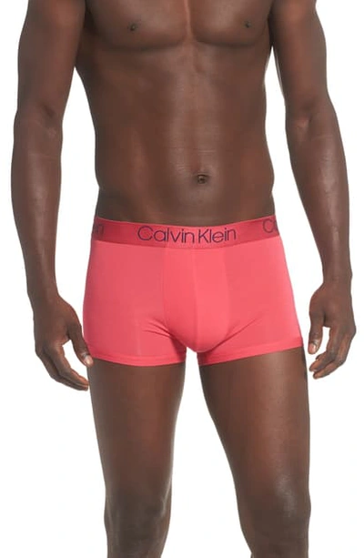 Calvin Klein Ultrasoft Stretch Modal Trunks In Azalea