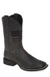 Ariat Circuit Patriot Cowboy Boot In Black Carbon