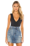 Free People Intimately Fp Keep It Sleek Bodysuit In Black