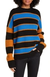 A.L.C ROMAN STRIPE RIB WOOL BLEND SWEATER,7SWPO00416