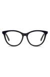 Quay All Nighter 50mm Blue Light Blocking Glasses In Black/ Clear Blue Light