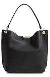 TED BAKER CANDIEE BOW LEATHER HOBO,WXB-CANDIEE-XH9W