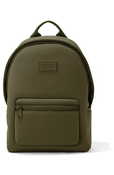 Dagne Dover Dakota Medium Neoprene Backpack In Dark Moss