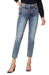 MOTHER THE DAZZLER HIGH WAIST ANKLE STRAIGHT LEG JEANS,1276-756