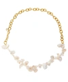 ANISSA KERMICHE GOLD-PLATED TWO FACED SHELLEY BAROQUE PEARL CHOKER NECKLACE,5057865770208