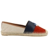 TORY BURCH LOGO PATCHWORK ESPADRILLES,11049693