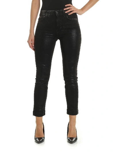 Pinko Sabrina Coated Denim Jeans