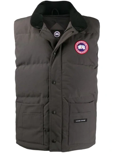 Canada Goose Freestyle Feather Down Gilet In Grey