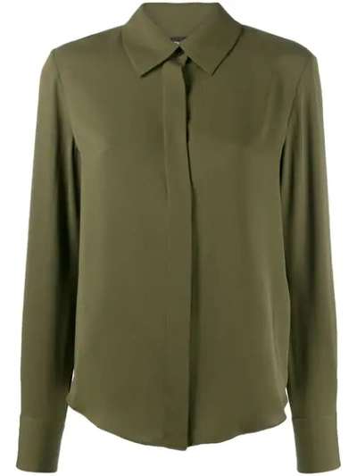 Tom Ford Silk Shirt In Green