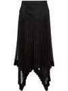 Zimmermann Handkerchief Hem Midi Skirt In Black