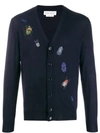 ALEXANDER MCQUEEN INSECT EMBROIDERY CARDIGAN