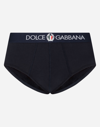 DOLCE & GABBANA BRANDO BRIEFS IN TWO-WAY STRETCH COTTON JERSEY