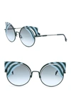 Fendi 53mm Cat Eye Sunglasses In 00lb-jf