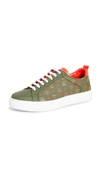 MCM LACE UP VISETOS SNEAKERS