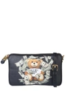 MOSCHINO MINI DOLLAR TEDDY BEAR BAG,11050010