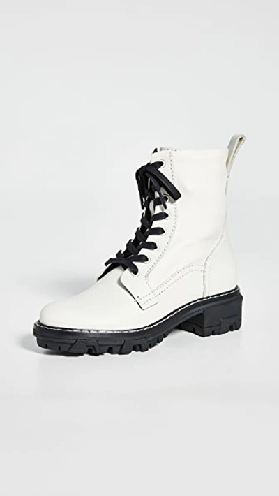 Rag & Bone Shiloh Boots In Antique White