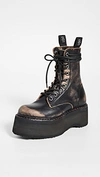 R13 DOUBLE STACKED LACE UP BOOTS,RTHIR20816