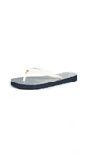 Tory Burch Thin Flip Flop Sandals In Tory Navy/homage To The Flower