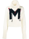 MONCLER INTARSIA M CROPPED SWEATER