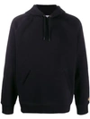 Carhartt Hoodie Sweatshirt Black Logo In Black
