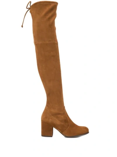 Stuart Weitzman Over The Knee Boots In Brown