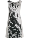 ALBERTA FERRETTI ALBERTA FERRETTI METALLIC SHEEN DRESS - 灰色