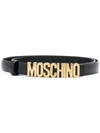 MOSCHINO LOGO PLAQUE BELT