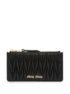 Miu Miu Matelassé Pouch In Black