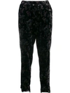 GOLD HAWK VICTORIA CRUSHED VELVET TROUSERS