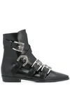ETRO BUCKLED ANKLE BOOTS