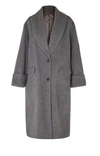 Joseph Kara Wool And Alpaca-blend Coat In Gray