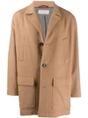 BRUNELLO CUCINELLI OVERSIZED FELT COAT