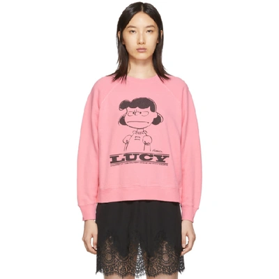 Marc Jacobs X Peanuts Lucy Sweatshirt In Pink