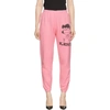 MARC JACOBS MARC JACOBS PINK PEANUTS EDITION THE GYM LUCY LOUNGE PANTS