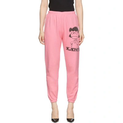 Marc Jacobs X Peanuts® Lucy Track Pants In Pink