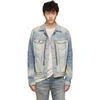 Amiri Blue Denim Mx2 Trucker Jacket