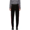 BALMAIN BALMAIN BLACK VELVET LOUNGE PANTS