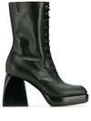 NODALETO NODALETO BULLA BLOCK HEEL BOOTS - 黑色