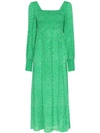 RIXO LONDON RIXO 钟形袖连衣裙 - 绿色