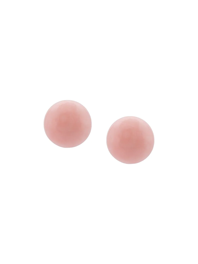 Irene Neuwirth 18kt Rose Gold Opal Sphere Stud Earrings In Pink