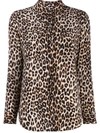 EQUIPMENT EQUIPMENT LEOPARD PRINT SHIRT - 大地色